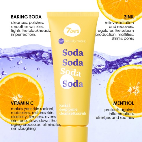 7DAYS MB Soda Facial Deep Pore Cleanse Scrub