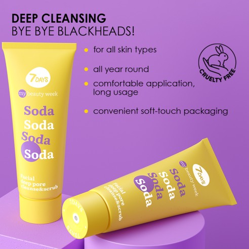 7DAYS MB Soda Facial Deep Pore Cleanse Scrub